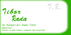 tibor rada business card